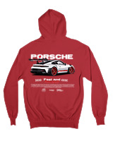 Ζακέτα Φούτερ με κουκούλα Αντρικό - 911 GT3 RS P - Color Thumbnail Κόκκινο