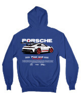 Ζακέτα Φούτερ με κουκούλα Αντρικό - 911 GT3 RS P - Color Thumbnail Μπλε Ρουά