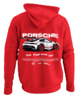 Φούτερ με κουκούλα Γυναικείο - 911 GT3 RS P - Color Thumbnail Κόκκινο