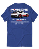 T-Shirt Αντρικό - 911 GT3 RS P - Color Thumbnail Μπλε Ρουά