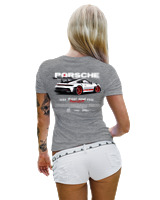 T-Shirt Στενή Γραμμή Γυναικείο - 911 GT3 RS P - Color Thumbnail Γκρι Μελανζέ