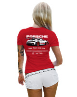 T-Shirt Στενή Γραμμή Γυναικείο - 911 GT3 RS P - Color Thumbnail Κόκκινο