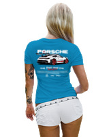 T-Shirt Στενή Γραμμή Γυναικείο - 911 GT3 RS P - Color Thumbnail Τιρκουάζ