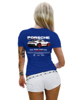 T-Shirt Στενή Γραμμή Γυναικείο - 911 GT3 RS P - Color Thumbnail Μπλε Ρουά