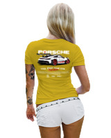 T-Shirt Στενή Γραμμή Γυναικείο - 911 GT3 RS P - Color Thumbnail Χρυσό Κίτρινο