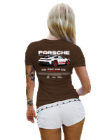 T-Shirt Στενή Γραμμή Γυναικείο - 911 GT3 RS P - Color Thumbnail Καφέ