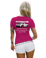 T-Shirt Στενή Γραμμή Γυναικείο - 911 GT3 RS P - Color Thumbnail Φουξια