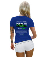 T-Shirt Στενή Γραμμή Γυναικείο - 911 RS Rarw - Color Thumbnail Μπλε Ρουά