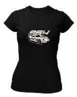 T-Shirt Στενή Γραμμή Γυναικείο - 964 - Color Thumbnail Μαύρο
