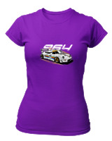 T-Shirt Στενή Γραμμή Γυναικείο - 964 - Color Thumbnail Σκούρο Μωβ