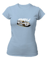 T-Shirt Στενή Γραμμή Γυναικείο - 964 - Color Thumbnail Γαλάζιο