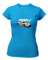 T-Shirt Στενή Γραμμή Γυναικείο - 964 - Color Thumbnail Τιρκουάζ