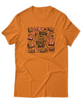 T-Shirt Αντρικό - A Book A Day Keeps Reality Away - Color Thumbnail Πορτοκαλί