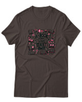 T-Shirt  Γυναικείο - A Book A Day Keeps Reality Away - Color Thumbnail Καφέ