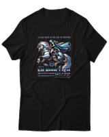 T-Shirt Αντρικό - A Lone Rider In The Veil Of Mystery - Color Thumbnail Μαύρο