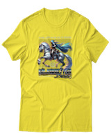 T-Shirt Αντρικό - A Lone Rider In The Veil Of Mystery - Color Thumbnail Κίτρινο