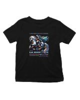 T-Shirt  Παιδικό - A Lone Rider In The Veil Of Mystery - Color Thumbnail Μαύρο