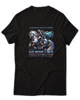 T-Shirt  Γυναικείο - A Lone Rider In The Veil Of Mystery - Color Thumbnail Μαύρο