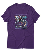 T-Shirt  Γυναικείο - A Lone Rider In The Veil Of Mystery - Color Thumbnail Μώβ