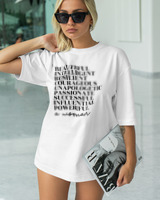 T-Shirt Classic - A Woman - Color Thumbnail WHITE