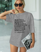 T-Shirt Classic - A Woman - Color Thumbnail GREY MELANZE