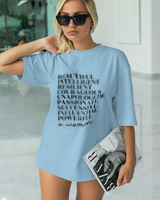 T-Shirt Classic - A Woman - Color Thumbnail SKY BLUE