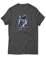 T-Shirt Αντρικό - Abracadabra Cat - Color Thumbnail Ανθρακί