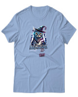 T-Shirt Αντρικό - Abracadabra Cat - Color Thumbnail Γαλάζιο