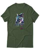 T-Shirt Αντρικό - Abracadabra Cat - Color Thumbnail Κυπαρισσί