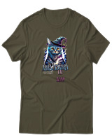 T-Shirt Αντρικό - Abracadabra Cat - Color Thumbnail Χακί