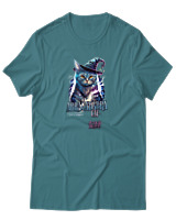 T-Shirt Αντρικό - Abracadabra Cat - Color Thumbnail Μπλε Πράσινο