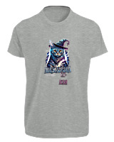 T-Shirt Fit Αντρικό - Abracadabra Cat - Color Thumbnail Γκρι Μελανζέ