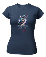 T-Shirt Στενή Γραμμή Γυναικείο - Abracadabra Cat - Color Thumbnail Σκούρο Μπλε