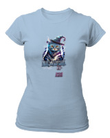 T-Shirt Στενή Γραμμή Γυναικείο - Abracadabra Cat - Color Thumbnail Γαλάζιο