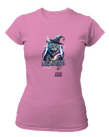 T-Shirt Στενή Γραμμή Γυναικείο - Abracadabra Cat - Color Thumbnail Ροζ