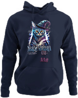 Φούτερ με κουκούλα - Abracadabra Cat - Color Thumbnail Navy Blue
