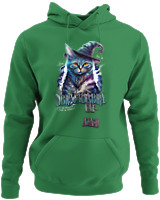 Φούτερ με κουκούλα - Abracadabra Cat - Color Thumbnail Kelly Green
