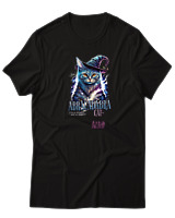 T-Shirt  Γυναικείο - Abracadabra Cat - Color Thumbnail Μαύρο