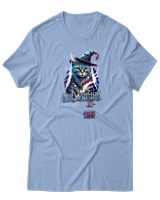 T-Shirt  Γυναικείο - Abracadabra Cat - Color Thumbnail Γαλάζιο