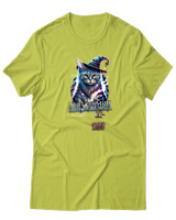 T-Shirt  Γυναικείο - Abracadabra Cat - Color Thumbnail Λαχανί