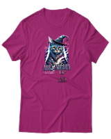 T-Shirt  Γυναικείο - Abracadabra Cat - Color Thumbnail Φούξια