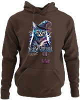 Φούτερ με κουκούλα - Abracadabra Cat - Color Thumbnail Καφέ
