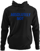 Φούτερ με κουκούλα - Absolutely Not - Color Thumbnail Μαύρο