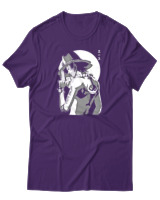 T-Shirt Αντρικό - Ace - Color Thumbnail Σκούρο Μωβ