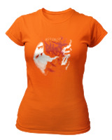 T-Shirt Στενή Γραμμή Γυναικείο - Actually - Color Thumbnail Πορτοκαλί