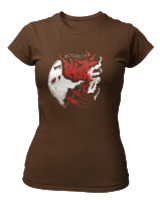 T-Shirt Στενή Γραμμή Γυναικείο - Actually - Color Thumbnail Καφέ