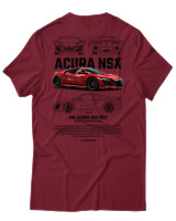 T-Shirt Αντρικό - Acura NSX - Color Thumbnail Σκούρο Κόκκινο