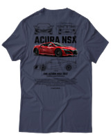 T-Shirt Αντρικό - Acura NSX - Color Thumbnail Μπλε Γκρι