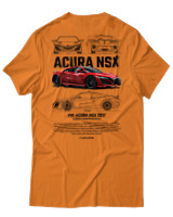 T-Shirt Αντρικό - Acura NSX - Color Thumbnail Πορτοκαλί