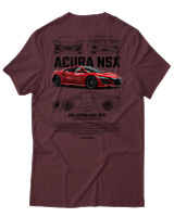 T-Shirt Αντρικό - Acura NSX - Color Thumbnail Μπορντό